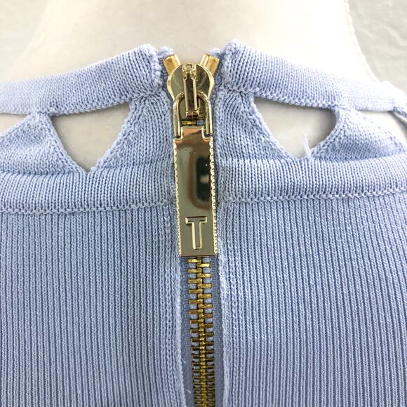 Ted Baker Kathryn Cutwork Knitted Skater Pale Purple Dress - Picture 6 of 16